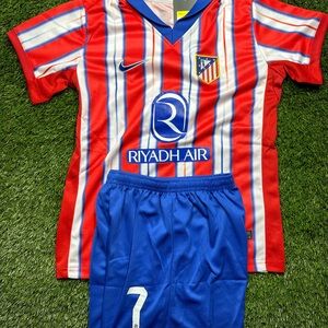 Atletico Madrid Griezmann Kids Soccer Jersey Set